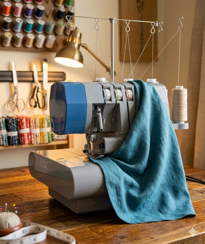 Metal Frame Serger & Overlock Machine