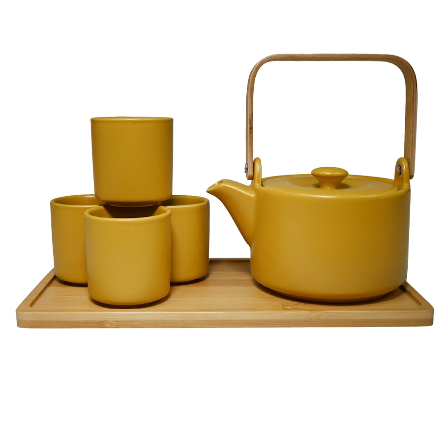 Tea Set – Mustard Yellow Matte Finish