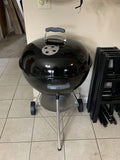 Charcoal Grill, 22-Inch, Black
